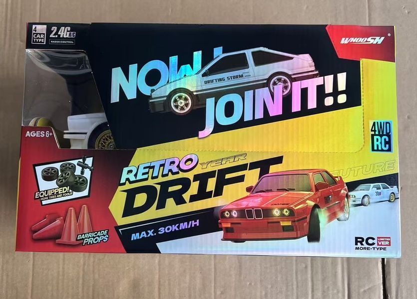 Дріфт Машинка на Пульті Керування BMW M3 RC Drift Car (E30) Біла 325 фото