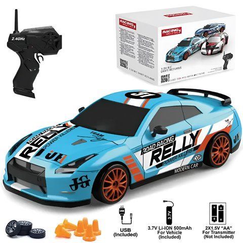 Дріфт Машинка на Пульті Керування Nissan GT-R Голуба 335 фото