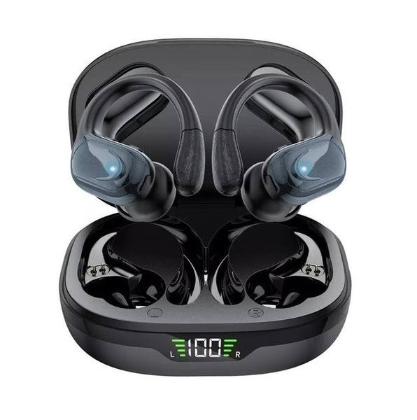 Безпровідні Спортивні Bluetooth Навушники TWS X17 Водонепроникні, Для Бігу, Чорні 355 фото