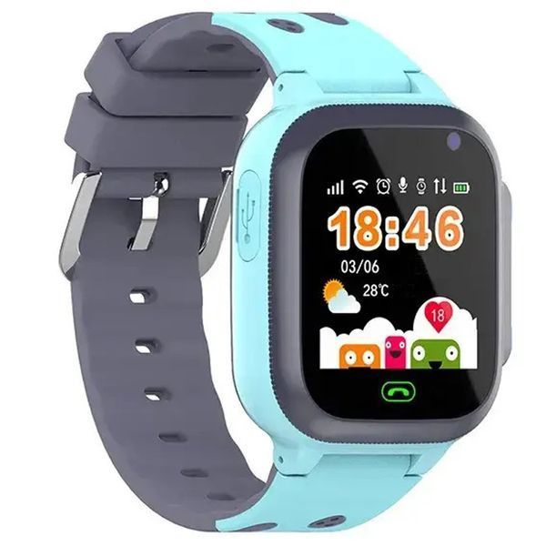 Дитячий смарт годинник Lemfo Q16 З СІМ картою LBS/SIM/Сині 356 фото