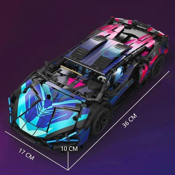 Конструктор Technic Lamborgini Cyberpunk FKP37 1314 деталей /Технік/Коробка 46418679 фото