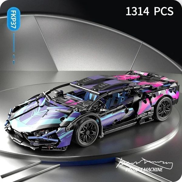 Конструктор Technic Lamborgini Cyberpunk FKP37 1314 деталей /Технік/Коробка 46418679 фото