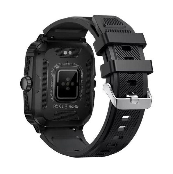 Смарт годинник водонепроникний Hypeon KT71 квадратний чоловічий Bluetooth Чорний 86914116 фото