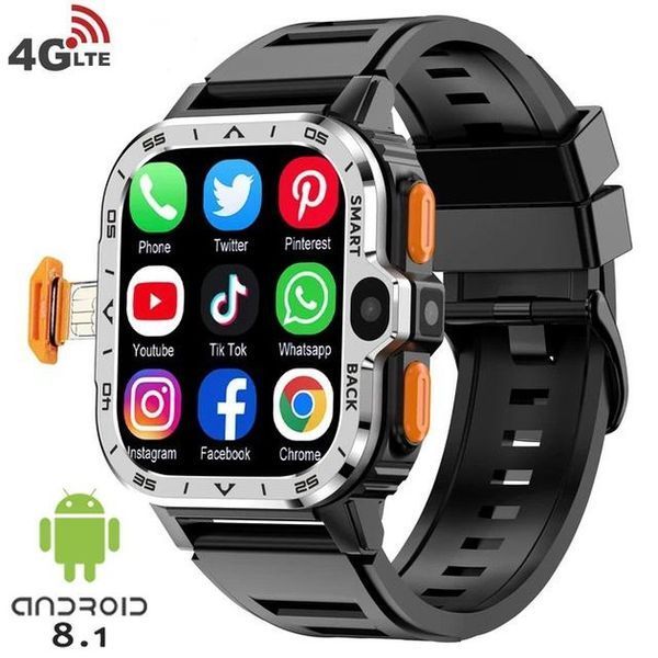 PGD Android Watch 2/16 ГБ - смарт годинник телефон, 4G, Wi-Fi, GPS, NFC, Play Market, Chrome 358 фото