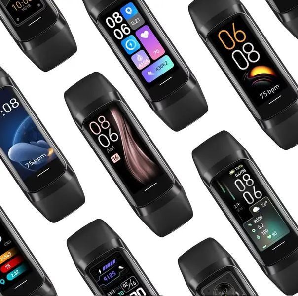 Фітнес Браслет Smart Band C60 Bluetooth пульсомір тонометр, розово -золотий 86087920 фото