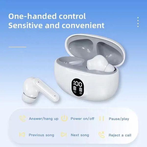 Бездротові Навушники Блютуз з Кейсом S510 TWS Bluetooth 5.3, бас, Білі 116463574 фото