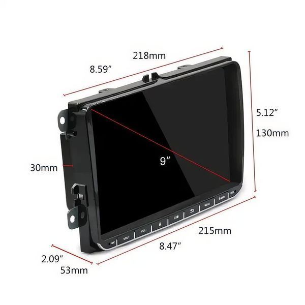 Штатна магнітола Android для Volkswagen Passat / Caddy / Jetta / Golf, 2/64 ГБ, Wi-Fi, GPS 370 фото