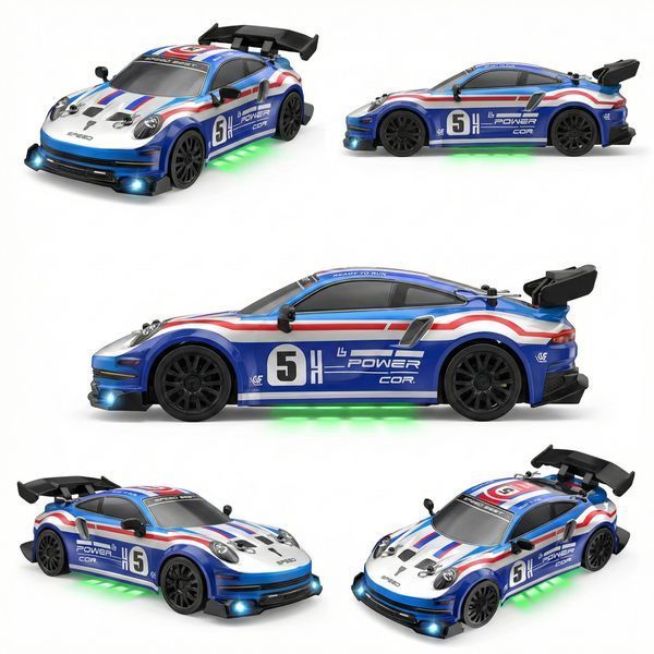 Дріфт машинка на радіоуправлінні Porsche 911 1:24 4WD 2.4GHz з LED підсвіткою 290 фото