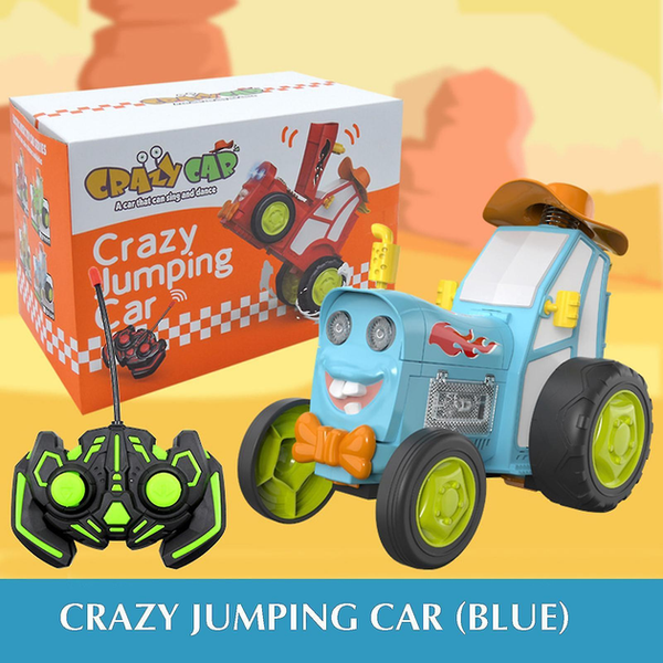 Танцюючий Трактор на Радіокеруванні Crazy Jumping Car Іграшка на пульті керування , Синій 87715525 фото