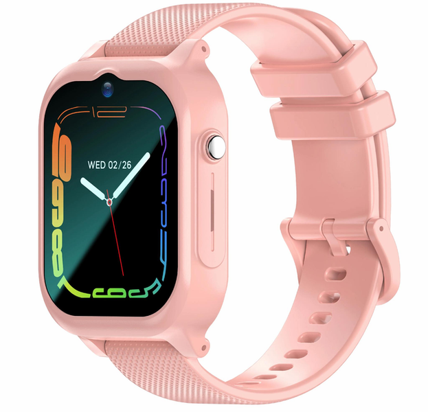Hypeon K26 &mdash; дитячий розумний годинник з підтримкою GPS, 4G, Wi-Fi, Відеодзвінком і SIM, розовий 235 фото