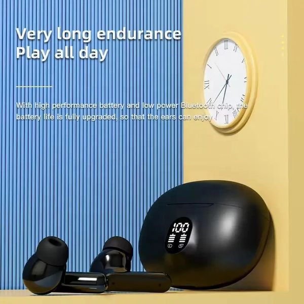 Бездротові навушники для телефону S510 TWS Bluetooth 5.3, бас, Чорні 116463923 фото