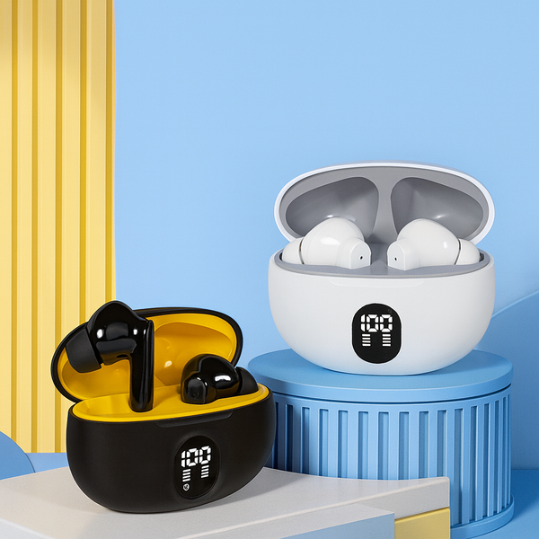 Бездротові навушники для телефону S510 TWS Bluetooth 5.3, бас, Чорні 116463923 фото