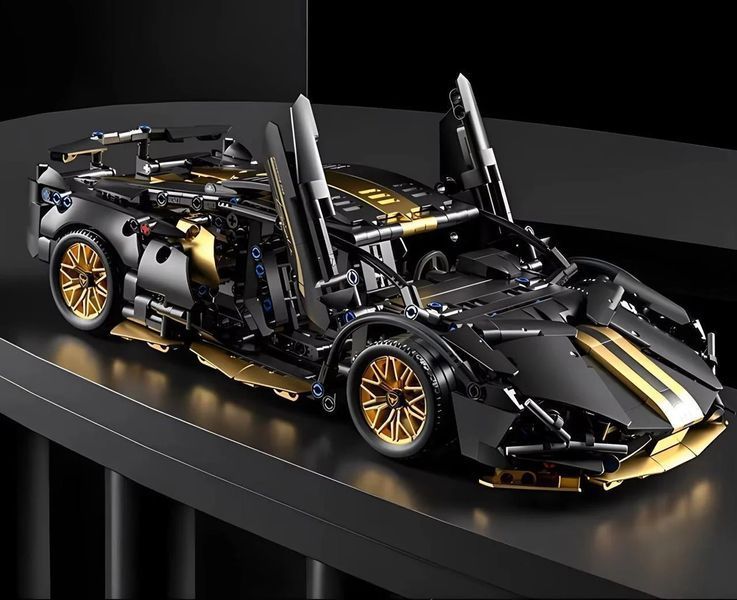 Конструктор Technic Lamborghini Sian FKP 37 Black спортивний автомобіль 1280 деталей у подарунковій коробці 117047606 фото