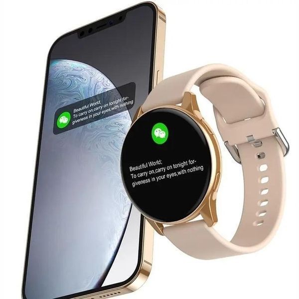 Круглий жіночий смарт годинник Lemfo Active 2 Bluetooth з динаміком і мікрофоном 102236633 фото