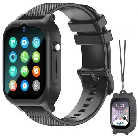 Hypeon K26 &mdash; дитячий розумний годинник з підтримкою GPS, 4G, Wi-Fi, Відеодзвінком і SIM, чорний 229 фото