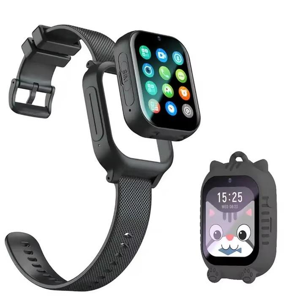 Hypeon K26 &mdash; дитячий розумний годинник з підтримкою GPS, 4G, Wi-Fi, Відеодзвінком і SIM, чорний 229 фото