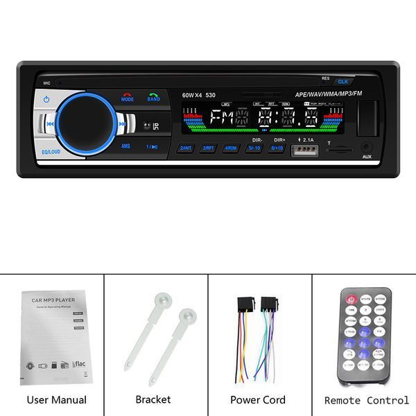 Автомагнітола 1DIN JSD 530 BT - блютуз | USB |AUX |SDCard 154 фото