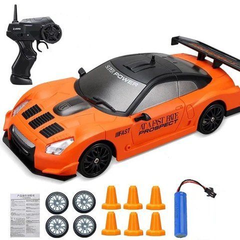 Дрифт Машинка на Пульті Радіокерування Nissan GTR R35 RC Drift Car, Orange 232 фото