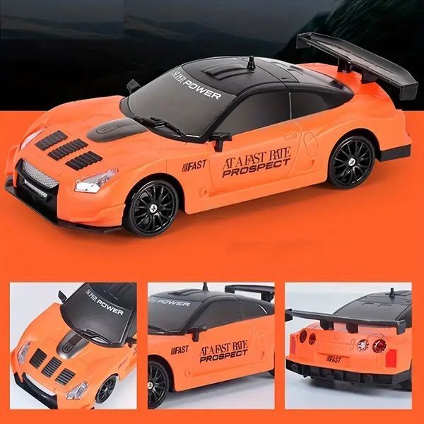 Дрифт Машинка на Пульті Радіокерування Nissan GTR R35 RC Drift Car, Orange 232 фото